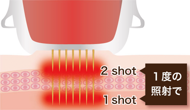 １回分のショットでダブルの効果があります