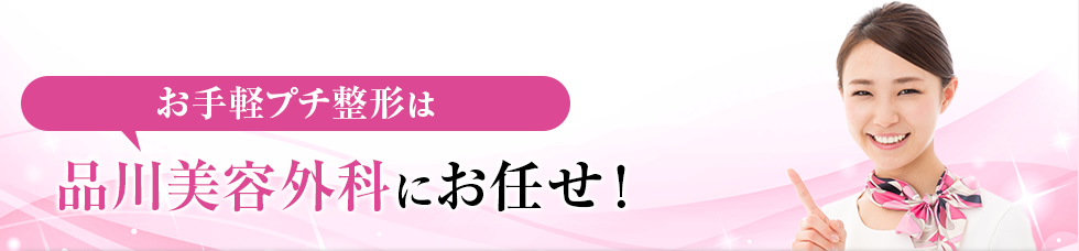 お手軽プチ整形は品川美容外科にお任せ！
