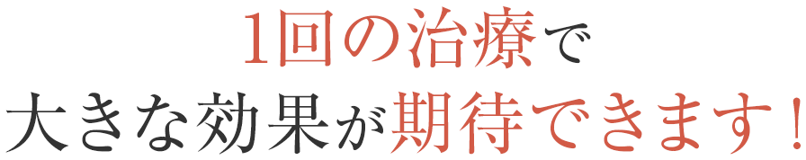 色素系疾患のために開発されたレーザーだから効果が期待できます！