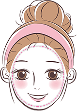 丸顔タイプ【画像】
