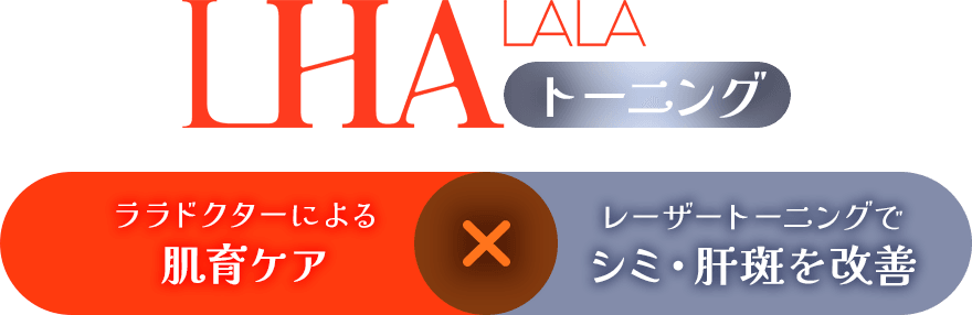 ララドクターによる肌育ケア×レーザートーニングでシミ・肝斑を改善