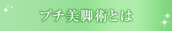 プチ美脚術とは？