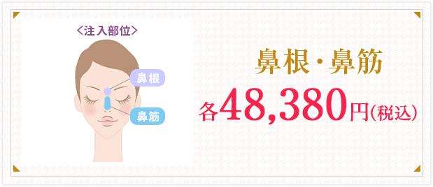 鼻根・鼻筋