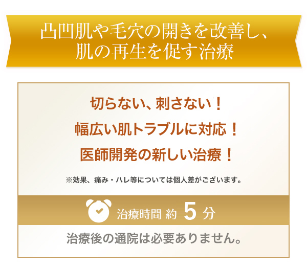 シミ・くすみを改善して透明感のある肌へと促す治療