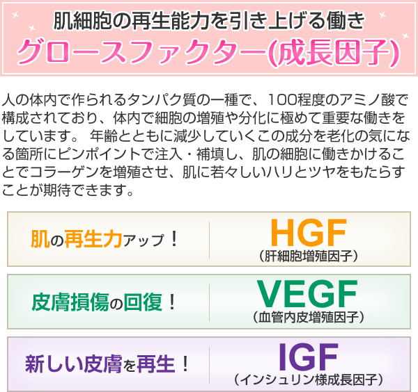 グロースファクター(成長因子)