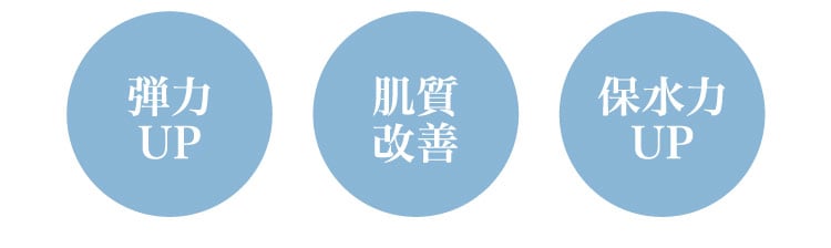 弾力UP/肌質改善/保水力UP