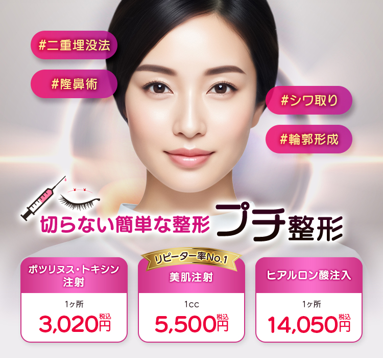 プチ整形（注入治療・簡単な整形） | 品川美容外科【公式】